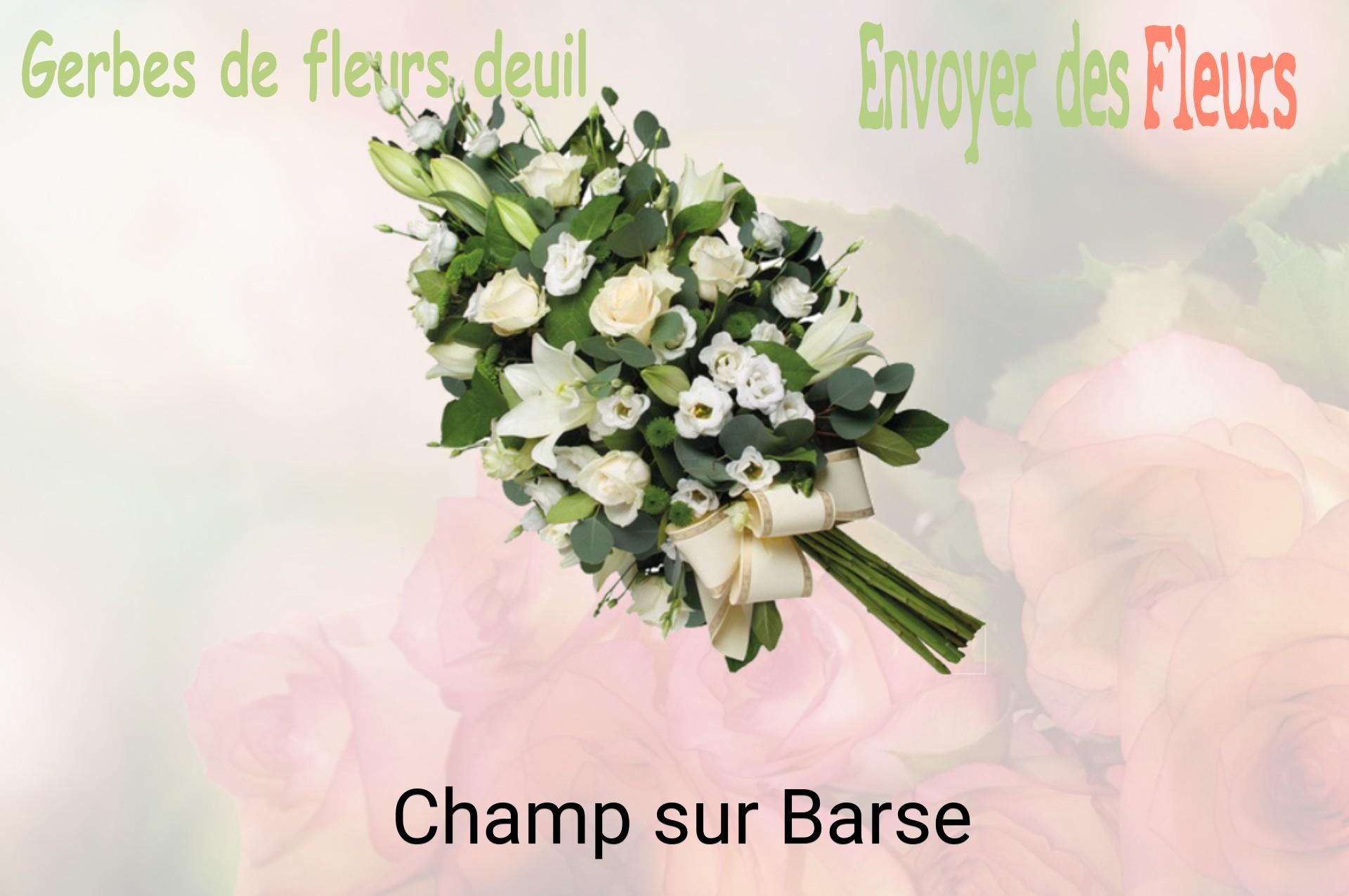 Gerbe de fleurs de deuil livrée à Champ-sur-Barse